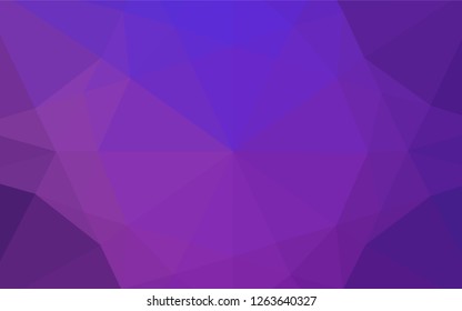 Light Purple vector blurry hexagon pattern. Shining illustration, which consist of triangles. The completely new template can be used for your brand book.
