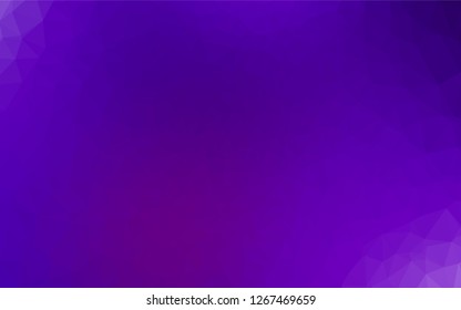 Light Purple vector blurry hexagon pattern. A vague abstract illustration with gradient. A completely new design for your business.