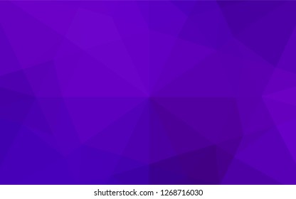 Light Purple vector blurry hexagon pattern. Modern geometrical abstract illustration with gradient. The best triangular design for your business.