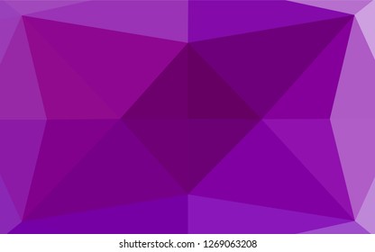 Light Purple vector blurry hexagon texture. Modern geometrical abstract illustration with gradient. The textured pattern can be used for background.