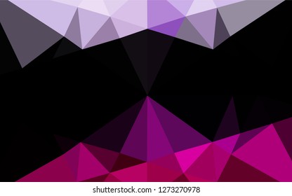 Light Purple vector blurry hexagon pattern. Colorful abstract illustration with gradient. The polygonal design can be used for your web site.