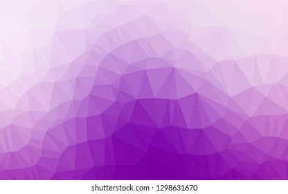 Light Purple vector blurry hexagon template. Shining colored illustration in a Brand new style. The template can be used as a background for cell phones.