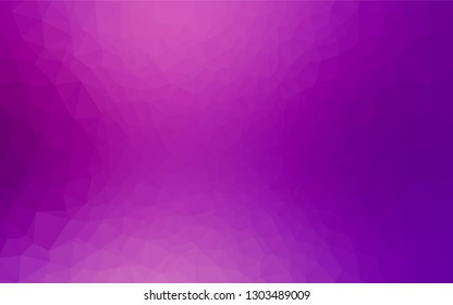 Light Purple vector blurry hexagon template. Creative geometric illustration in Origami style with gradient. Brand new design for your business.
