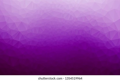 Light Purple vector blurry hexagon template. A vague abstract illustration with gradient. Brand new design for your business.