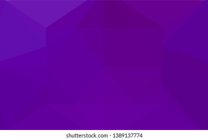 Light Purple vector blurry hexagon pattern. Colorful illustration in abstract style with gradient. A completely new design for your business.