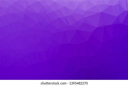 Light Purple vector blurry hexagon template. Colorful abstract illustration with gradient. The elegant pattern can be used as part of a brand book.
