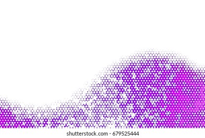 Light Purple vector blurry hexagon background design. Geometric background in Origami style with gradient. 