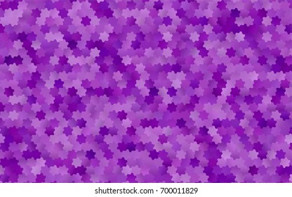 Light Purple vector blurry hexagon background design. Geometric background in Origami style with gradient. 