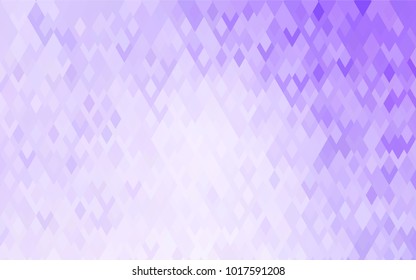 Light Purple vector blurry rectangular background. Geometric background in square style with gradient. The pattern can be used for brand-new background.