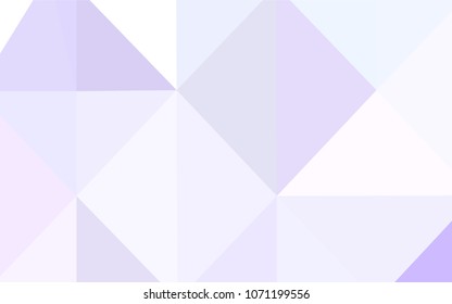 Light Purple vector blurry triangle pattern. Creative illustration in halftone style with gradient. A new texture for your design.