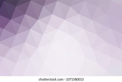 Light Purple vector blurry triangle template. Creative geometric illustration in Origami style with gradient. That pattern can be used as a part of a brand book.