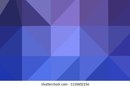 Light Purple vector blurry triangle pattern. A sample with polygonal shapes. The polygonal design can be used for your web site.