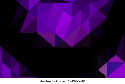 Light Purple vector blurry triangle template. Brand new colorful illustration in with gradient. Brand new style for your business design.