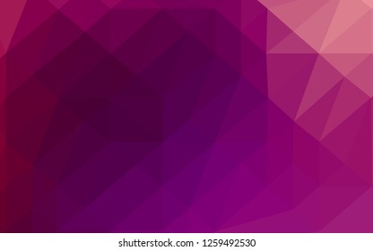 Light Purple vector blurry triangle pattern. Shining colored illustration in a Brand new style. Template for your brand book.