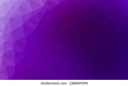 Light Purple vector blurry triangle pattern. Modern geometrical abstract illustration with gradient. Template for your brand book.