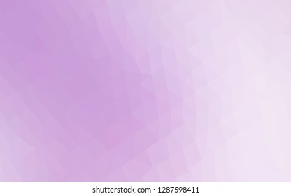 Light Purple vector blurry triangle texture. Colorful abstract illustration with gradient. Completely new template for your business design.