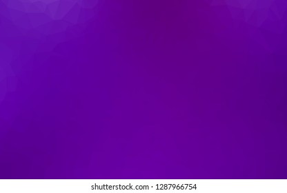 Light Purple vector blurry triangle pattern. Geometric illustration in Origami style with gradient. Triangular pattern for your business design.
