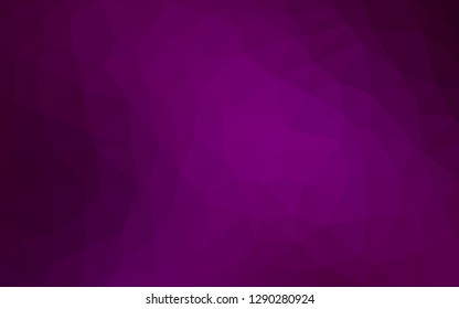 Light Purple vector blurry triangle texture. Shining illustration, which consist of triangles. Textured pattern for background.