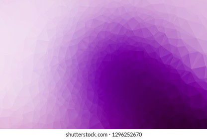 Light Purple vector blurry triangle pattern. Brand new colorful illustration in with gradient. Template for a cell phone background.