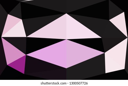 Light Purple vector blurry triangle texture. An elegant bright illustration with gradient. Template for your brand book.