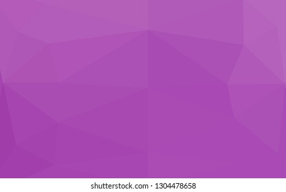 Light Purple vector blurry triangle pattern. Triangular geometric sample with gradient.  Polygonal design for your web site.
