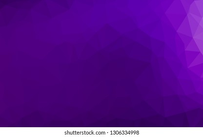 Light Purple vector blurry triangle pattern. Glitter abstract illustration with an elegant design. Brand new design for your business.