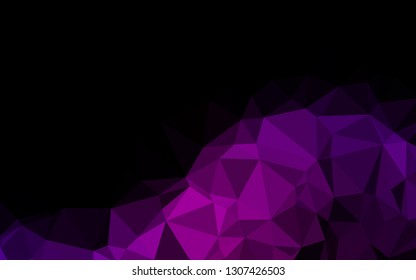 Light Purple vector blurry triangle template. Brand new colorful illustration in with gradient. Polygonal design for your web site.