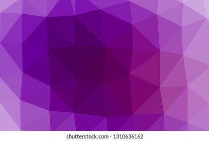 Light Purple vector blurry triangle template. Glitter abstract illustration with an elegant design. Brand new style for your business design.