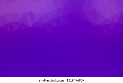 Light Purple vector blurry triangle template. A completely new color illustration in a vague style. Template for a cell phone background.