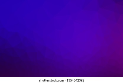 Light Purple vector blurry triangle texture. Geometric illustration in Origami style with gradient. Template for your brand book.