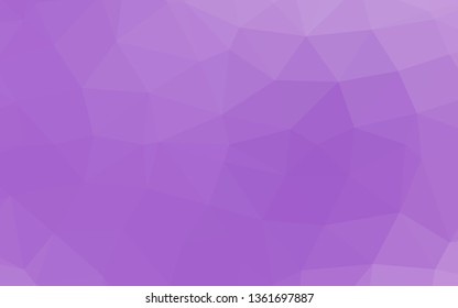 Light Purple vector blurry triangle texture. Colorful illustration in Origami style with gradient.  Polygonal design for your web site.