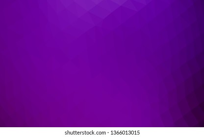 Light Purple vector blurry triangle template. Geometric illustration in Origami style with gradient. Brand new style for your business design.