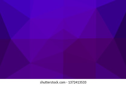 Light Purple vector blurry triangle texture. Colorful illustration in abstract style with gradient. New texture for your design.
