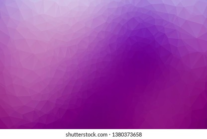 Light Purple vector blurry triangle template. Brand new colorful illustration in with gradient. Template for a cell phone background.