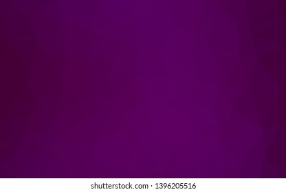 Light Purple vector blurry triangle pattern. Colorful illustration in Origami style with gradient.  New texture for your design.