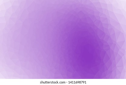 Light Purple vector blurry triangle template. Creative illustration in halftone style with gradient. Polygonal design for your web site.