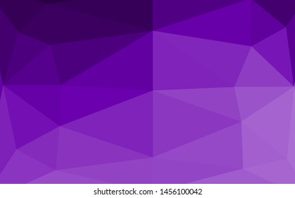 Light Purple vector blurry triangle texture. Colorful illustration in Origami style with gradient.  Elegant pattern for a brand book.