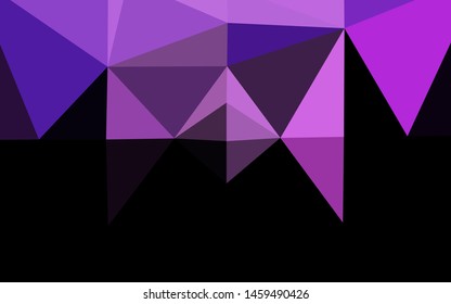 Light Purple vector blurry triangle pattern. Colorful abstract illustration with gradient. New texture for your design.