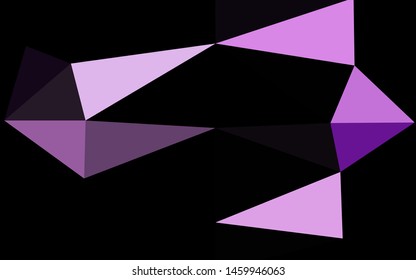 Light Purple vector blurry triangle template. An elegant bright illustration with gradient. Template for a cell phone background.
