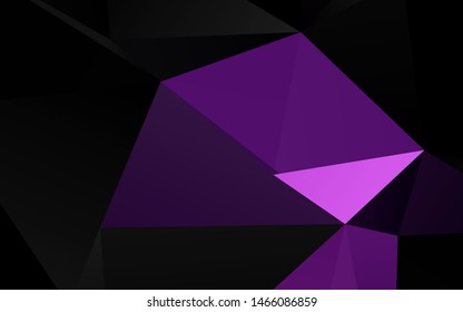Light Purple vector blurry triangle template. Colorful illustration in abstract style with gradient. Completely new design for your business.