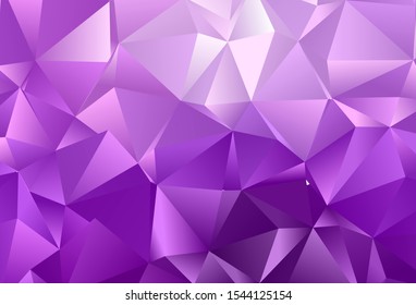 Light Purple vector blurry triangle texture. A completely new color illustration in a vague style. Elegant pattern for a brand book.