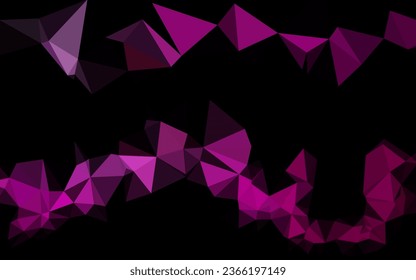 Light Purple vector blurry triangle texture. Glitter abstract illustration with an elegant design. New texture for your design.
