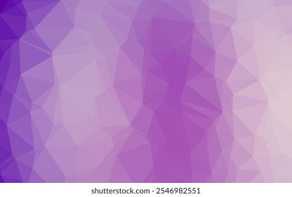 Light Purple vector blurry triangle pattern. A completely new color illustration in a vague style. New texture for your design.