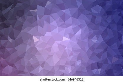 Light Purple vector blurry triangle background design. Geometric background in Origami style with gradient. 
