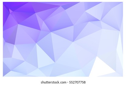 Light Purple vector blurry triangle background design. Geometric background in Origami style with gradient. 