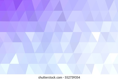 Light Purple vector blurry triangle background design. Geometric background in Origami style with gradient. 