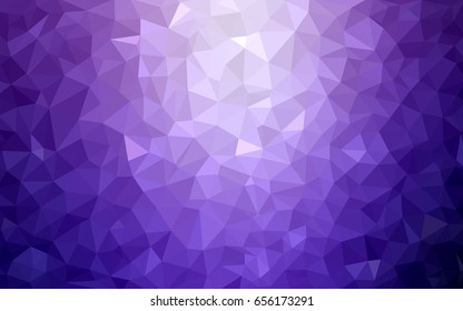 Light Purple vector blurry triangle background design. Geometric background in Origami style with gradient. 