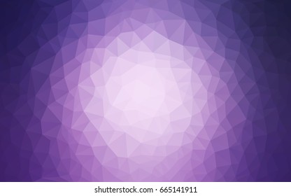 Light Purple vector blurry triangle background design. Geometric background in Origami style with gradient. 