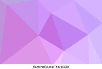 Light Purple vector blurry triangle background design. Geometric background in Origami style with gradient. 