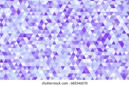 Light Purple vector blurry triangle pattern. Colorful abstract illustration with gradient. The best triangular design for your business.